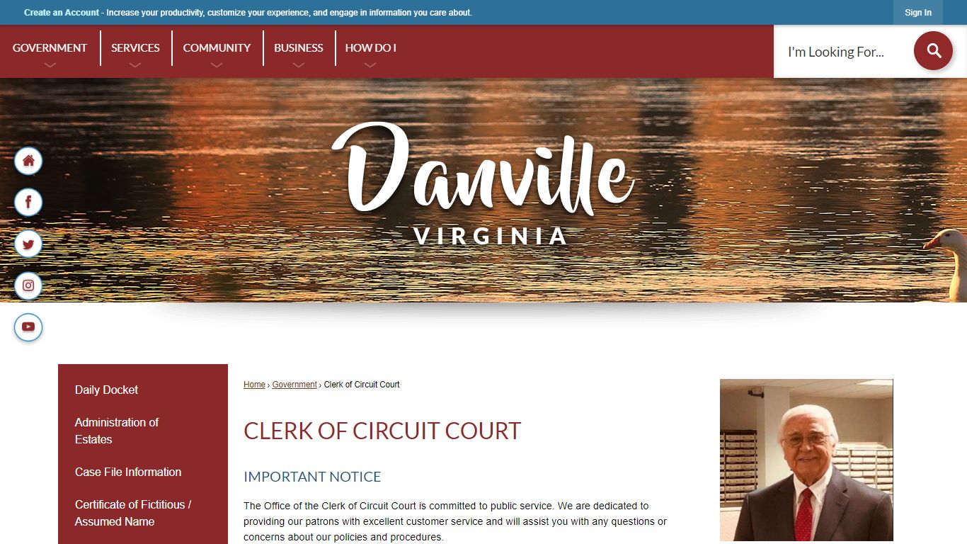 Clerk of Circuit Court | Danville, VA - Official Website